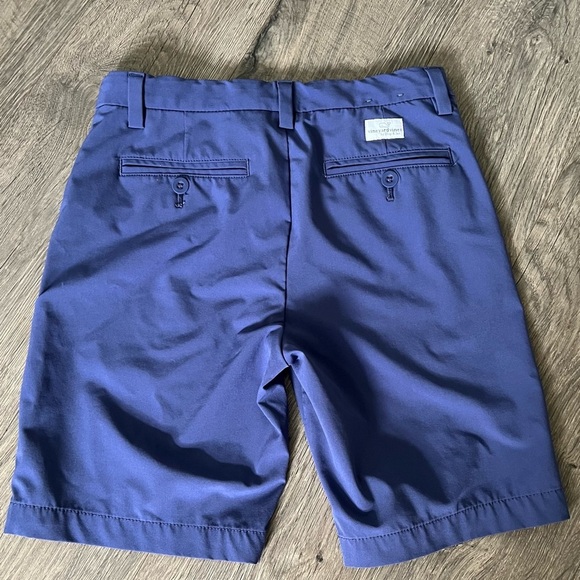 Vineyard Vines Performance Shorts Boys Size 10 medium Navy Blue youth preppy EUC - Picture 2 of 4